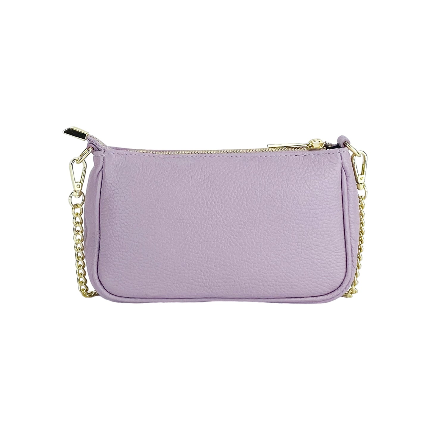 RENATO BORZATTA - Borsa Piccola in Vera Pelle Made in Italy con Tracolla a catena removibile.-4