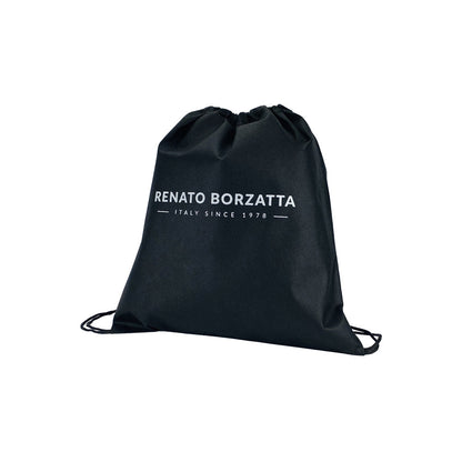 RB2003D | Borsa a Tracolla/Polso in Vera Pelle pieno fiore, grana dollaro/leggera. Tracolla e maniglia removibili. Colore Blu. Dimensioni: cm 22 x 14 x 2,5. Confezione: Sacchetto in Tessuto non Tessuto-3